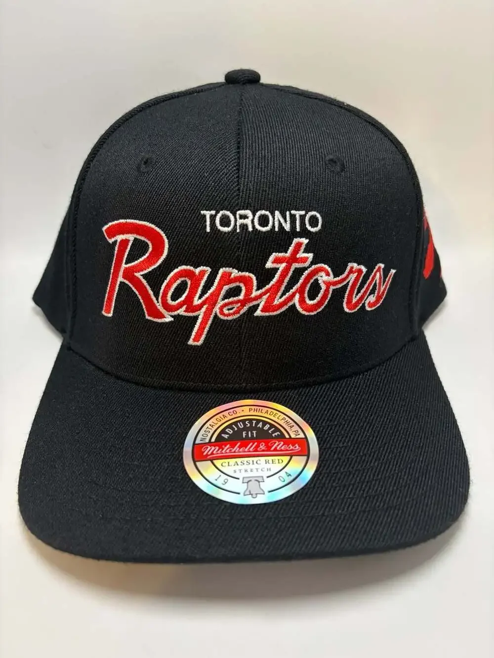Mitchell & Ness Toronto Raptors Team Script 2.0 Stretch Snapback Hat Cap